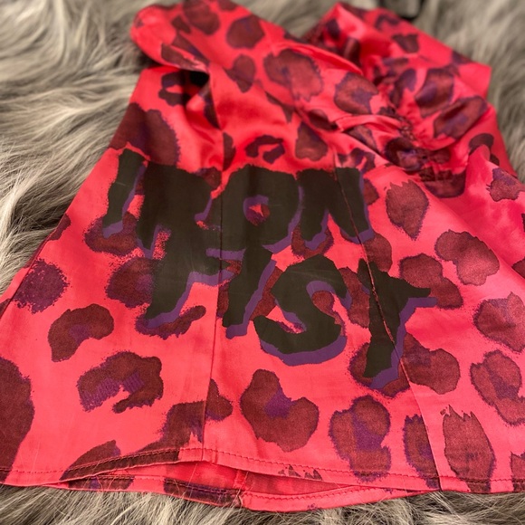 *Rare - IRON FIST hot pink satin corset camisole - Picture 5 of 7